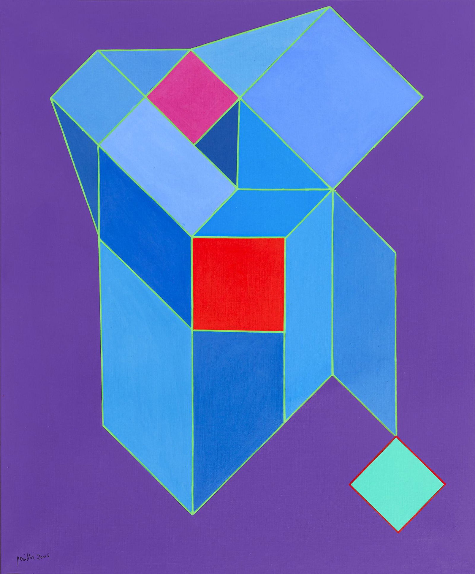 Achille Perilli: Achille Perilli 1927 La stella peregrina, 2006 Mixed media on canvas H65 x L54 cm (H25.59 x L21.26 in )Signature and date lower left. Signature, date, title and dimensions on the reverse Provenance Ga