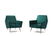 Minotti (attributed), pair of small armchairs
