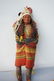 VINTAGE 17" SKOOKUM CHIEF DOLL W/ 19" BIRCH BARK CANOE - 2