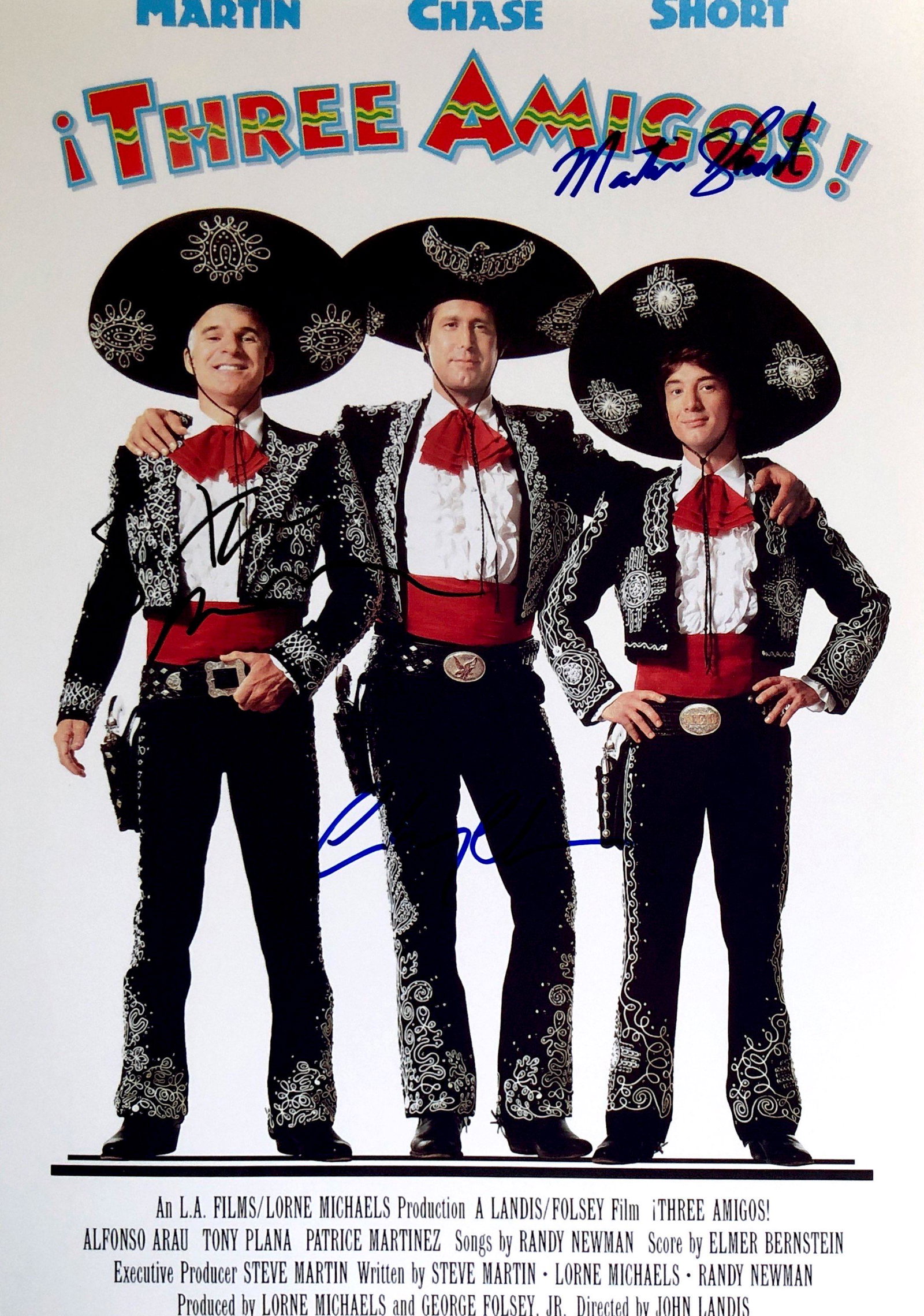 Three Amigos Steve Martin Chevy Chase Signed Photo (1 of 1)