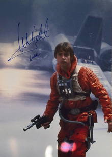 Mark Hamill young autographed 8x10 photo Star Wars