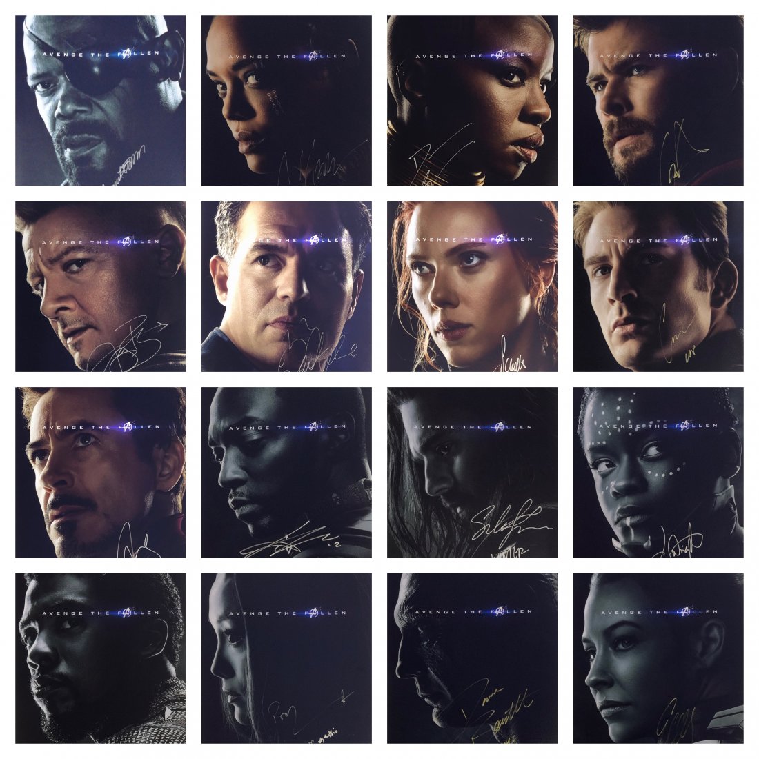 Avengers Endgame Photo Set of 32 Iron Man Robert Signed (1 of 20)