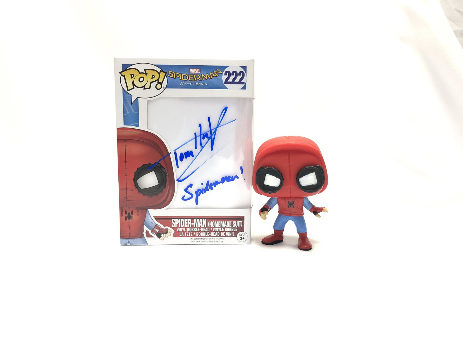 Avengers Spider-man Tom Holland Funko Pop Autographed (1 of 1)