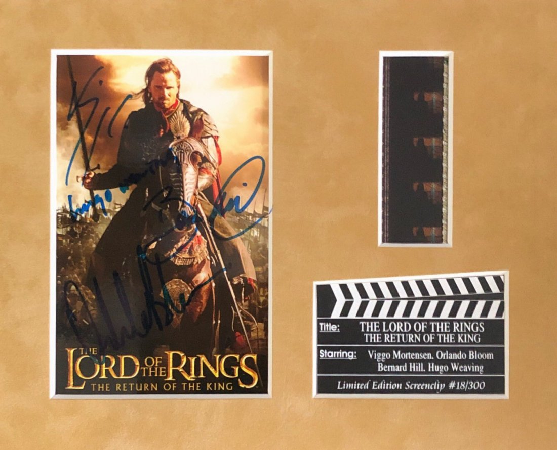 Lord of The Rings Original Film Clip : 18/300 SIGNED (1 of 2)