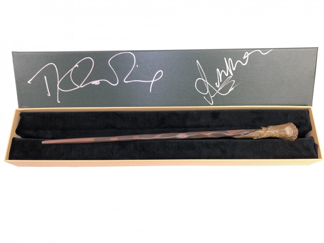 J K Rowling Rupert Grint Autograph Harry Potter Wand (1 of 1)
