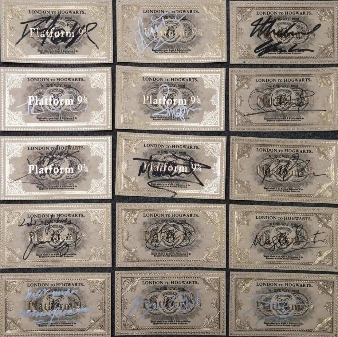 Alan Rickman Daniel Radcliffe Autograph Harry Potter (1 of 5)