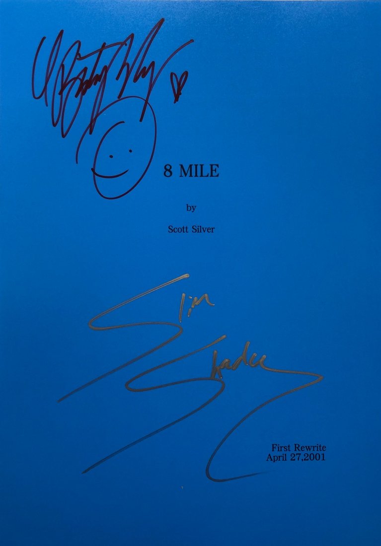 Slim Shady Eminem Autograph Signed 8 Mile Movie Script (1 of 1)