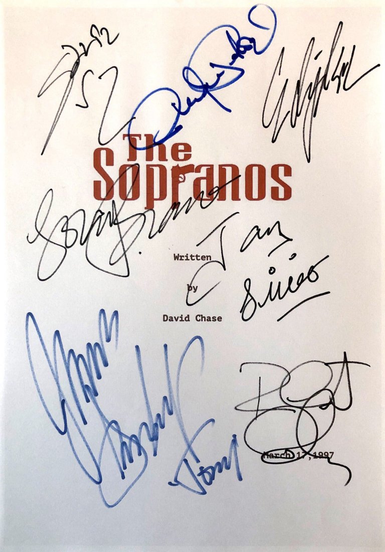 James Gandolfini Tony Sirico Signed Sopranos Script (1 of 1)