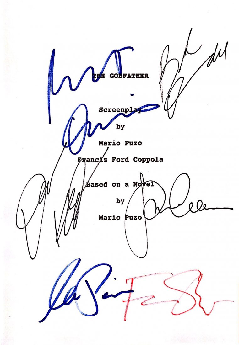 Al Pacino Robert De Niro Signed The Godfather Pt 1 (1 of 1)