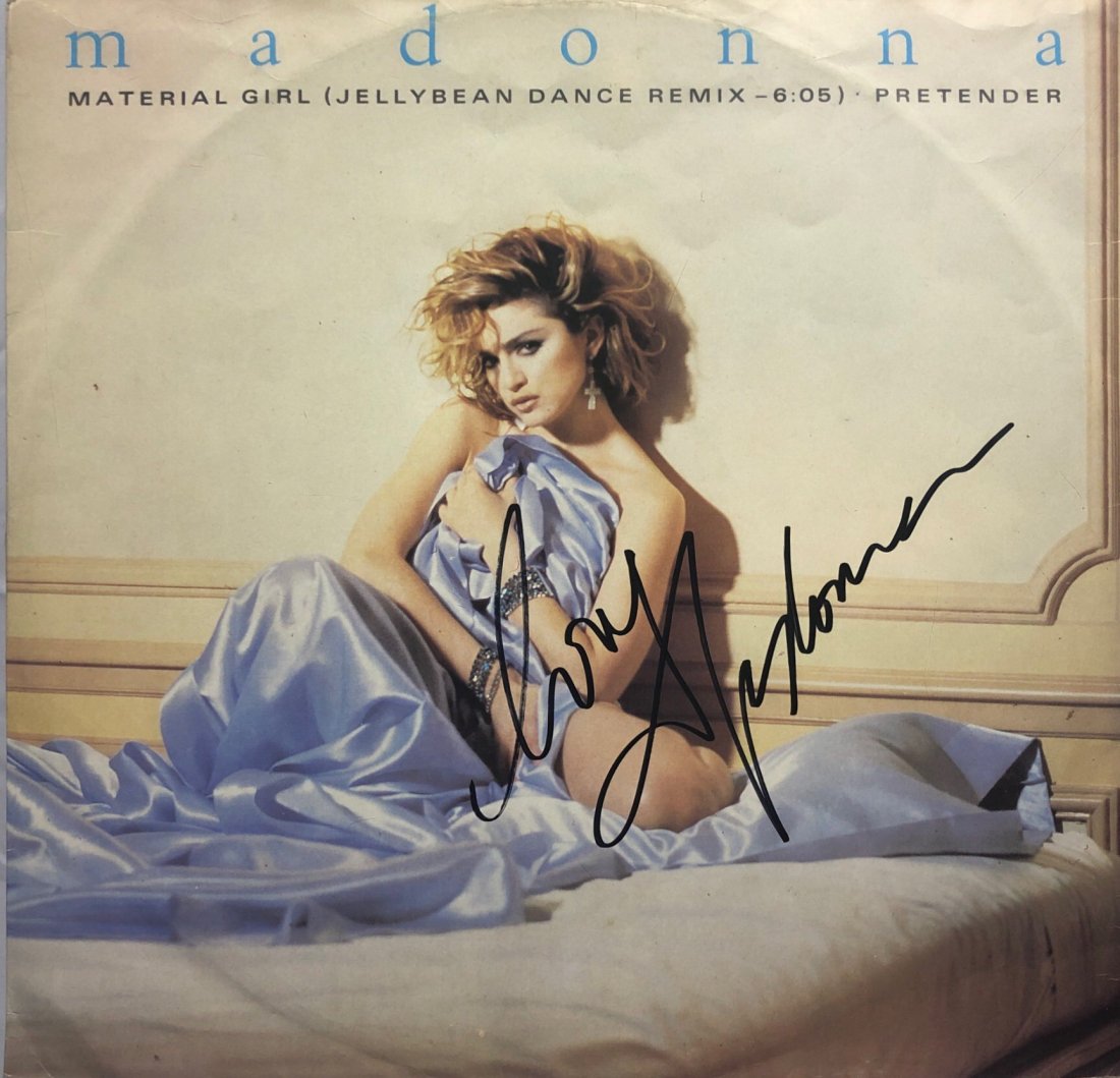 Madonna Autograph Signed Material Girl Vinyl (1 of 1)