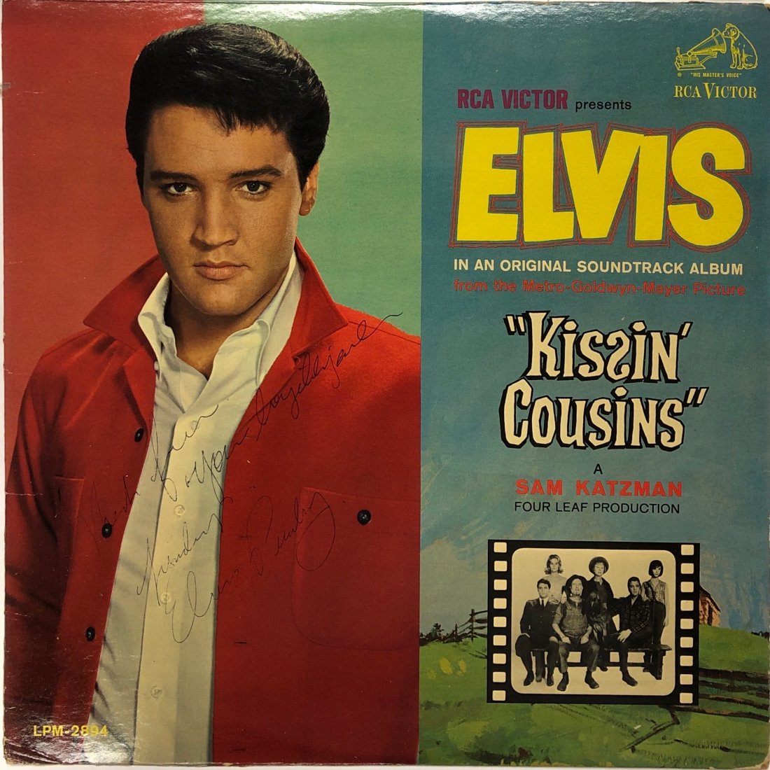 Elvis Presley Autograph Signed Kissin Cousins Vinyl (1 of 1)