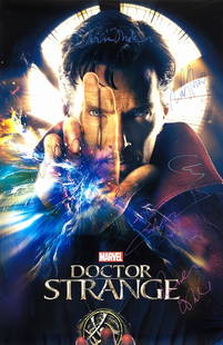 Doctor Strange Poster A Benedict Cumberbatch: Autographed by:Benedict Cumberbatch, Chiwetel Ejiofor, Rachel McAdams,Benedict Wong, Mads Mikkelsen, Tilda Swinton, Michael Stuhlbarg, Benjamin Bratt, Scott AdkinsSize: 24" x 36"All items come with