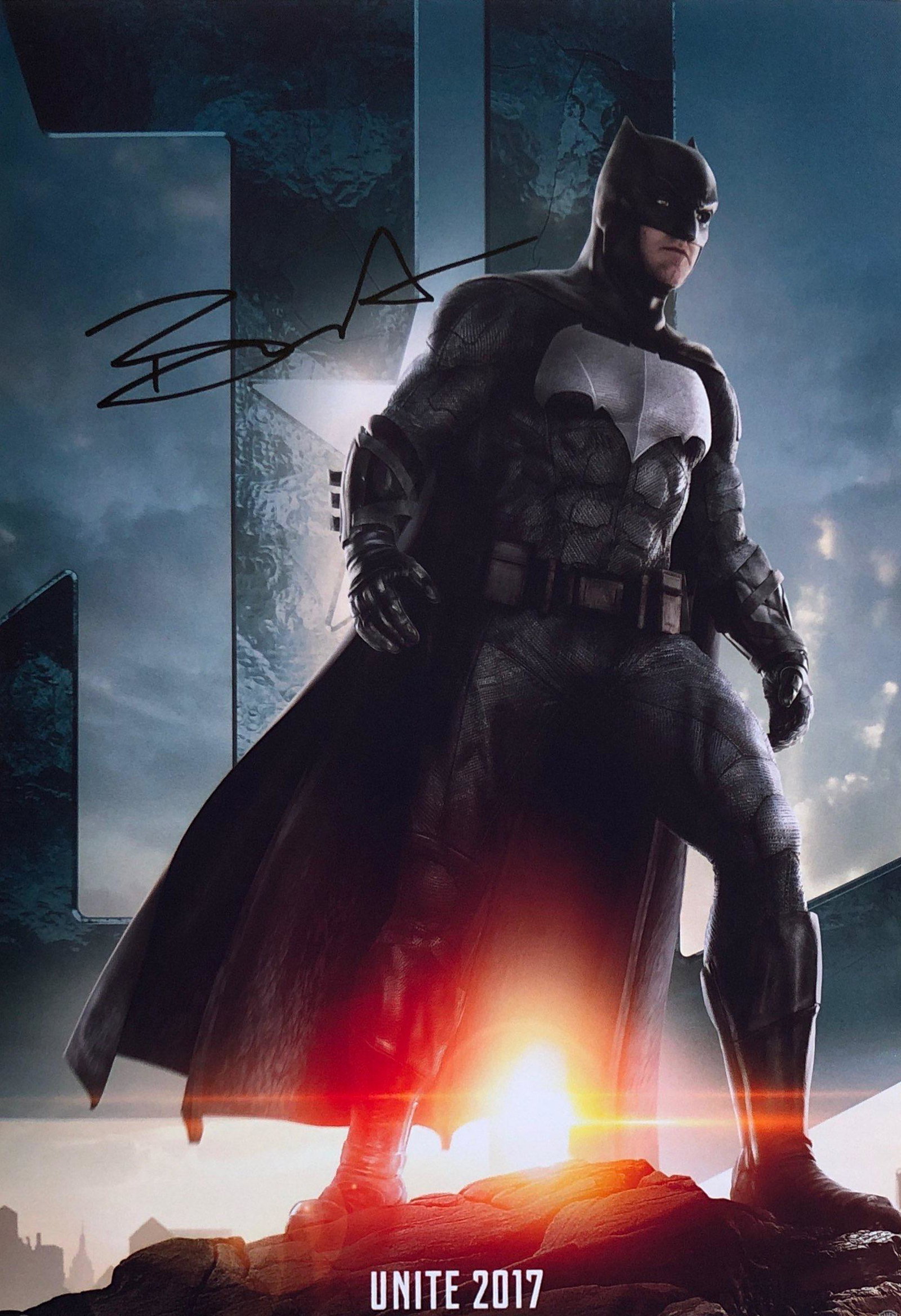 Justice League Ben Affleck SIGNED Autographed Photo: Autographed by: Ben Affleck Size: 8" x 10" All items come with COA which has professional authentication services by experts. Certificate come with unique silver hologram and serial number autograph. 