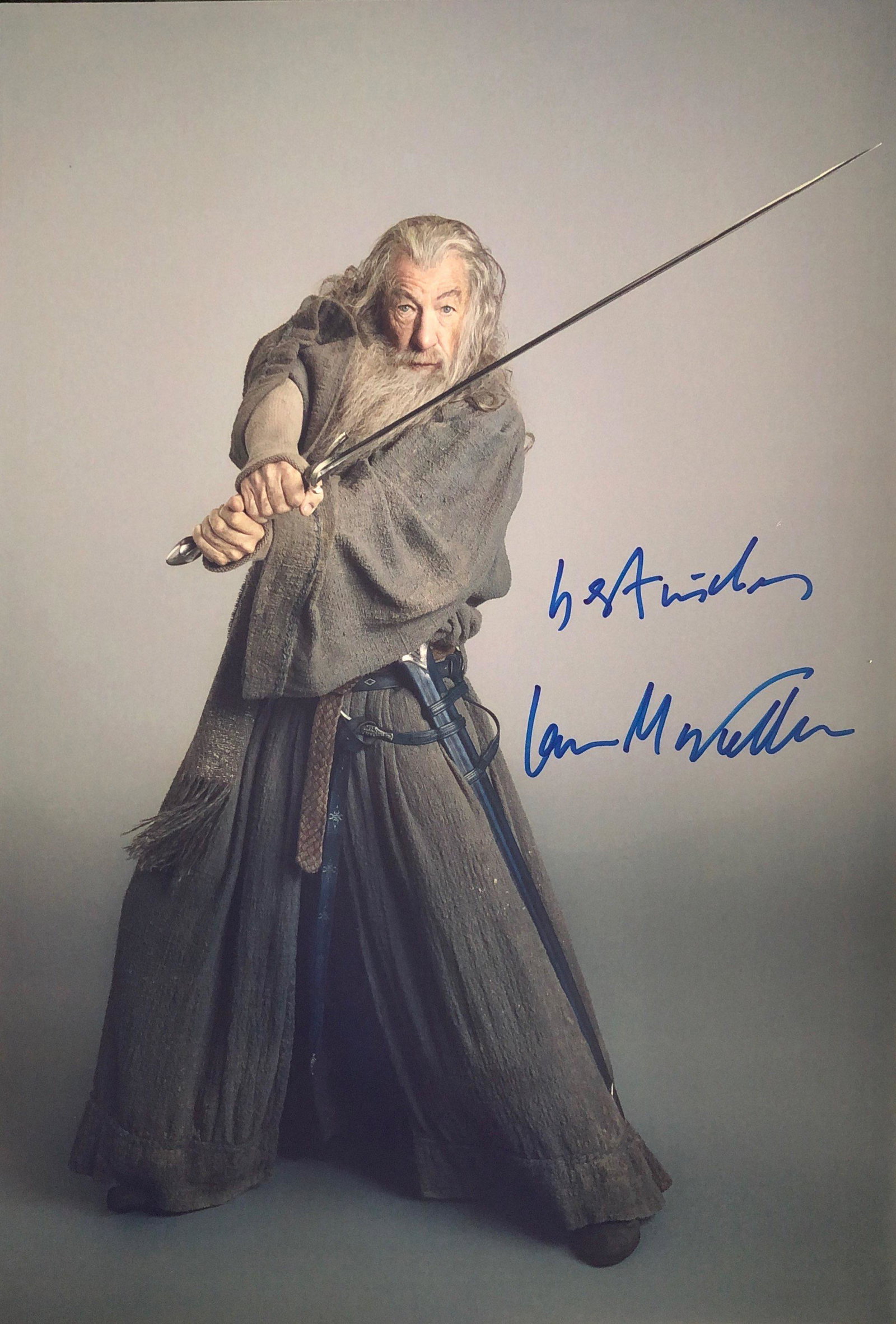 Lord of the Ring Ian McKellen Autograph Signed Photo: Autographed by: Ian McKellen Size: 8" x 10" All items come with COA which has professional authentication services by experts. Certificate come with unique silver hologram and serial number autograph.