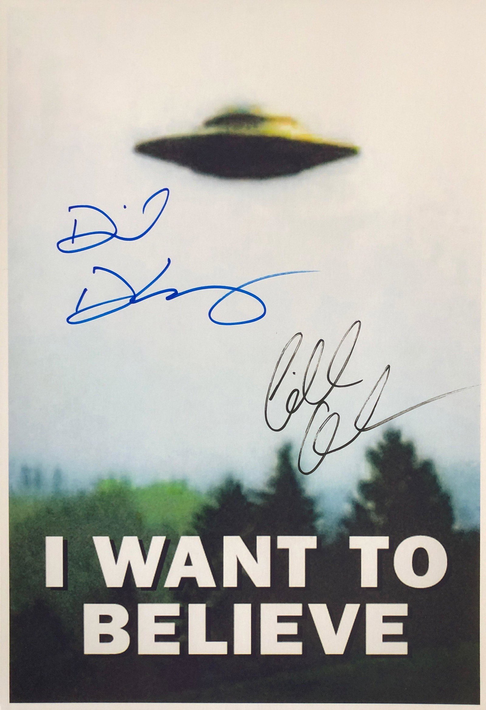 TV X-file David Duchovny Gillian Anderson Autograph: Autographed by: David Duchovny Gillian Anderson Size: 8" x 10" All items come with COA which has professional authentication services by experts. Certificate come with unique silver hologram and seria