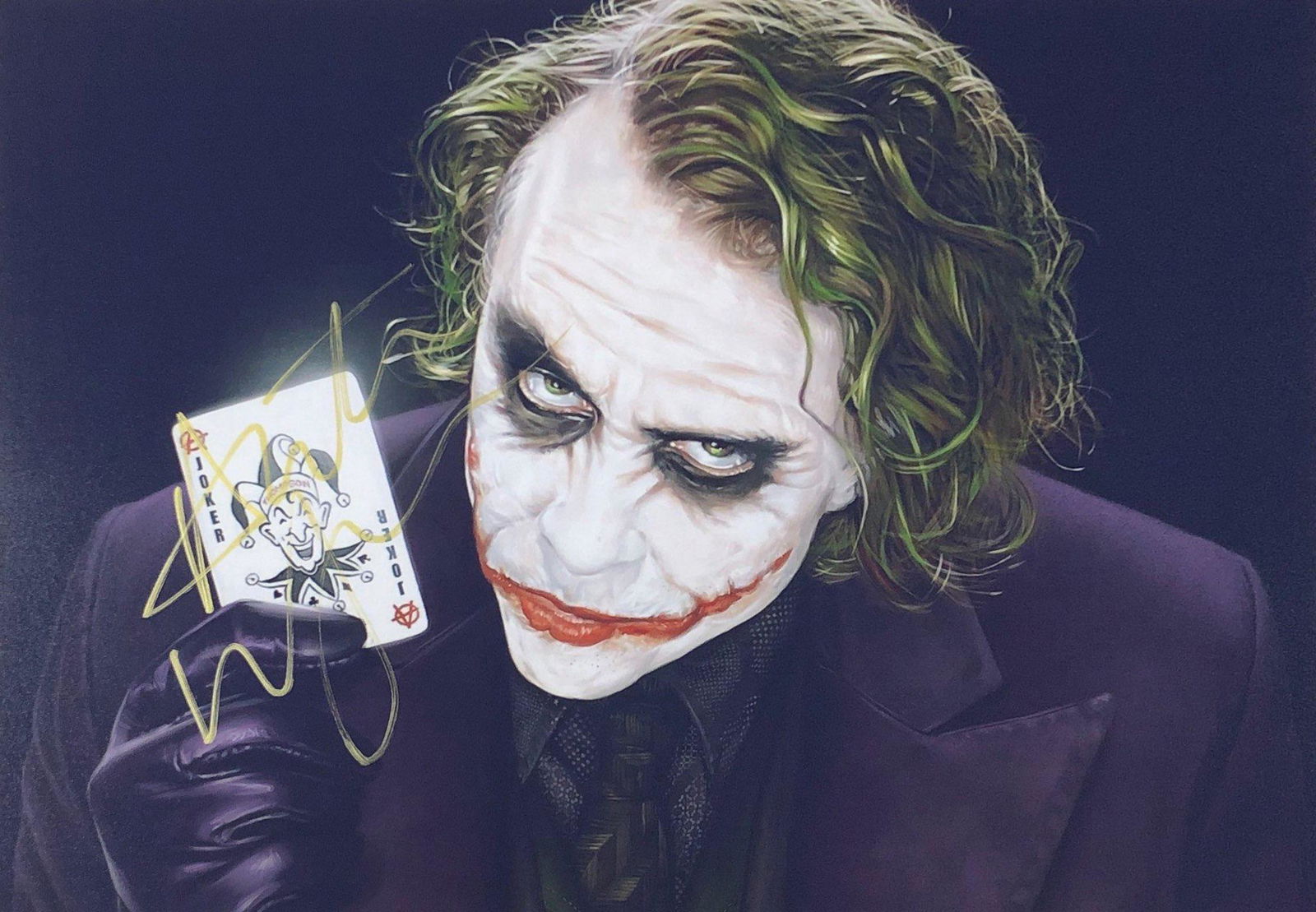 Batman Dark Knight Heath Ledger Autographed Signed: Autographed by: Heath Ledger Size: 8" x 10" All items come with COA which has professional authentication services by experts. Certificate come with unique silver hologram and serial number autograph.