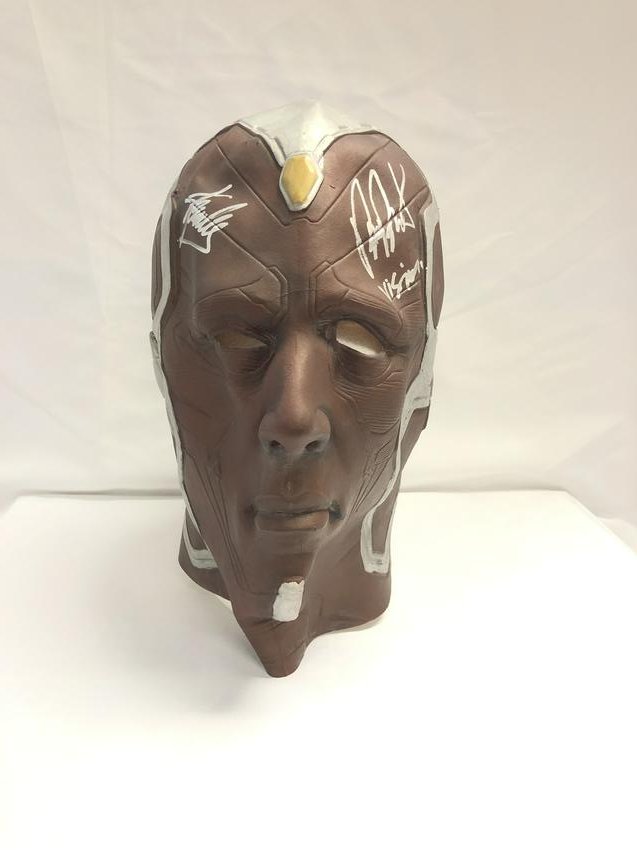 Avengers Infinity War Vision Paul Bettany Autographed: Autographed by: Paul Bettany and Stan Lee All items come with COA which has professional authentication services by experts. Certificate come with unique silver hologram and serial number autograph. I