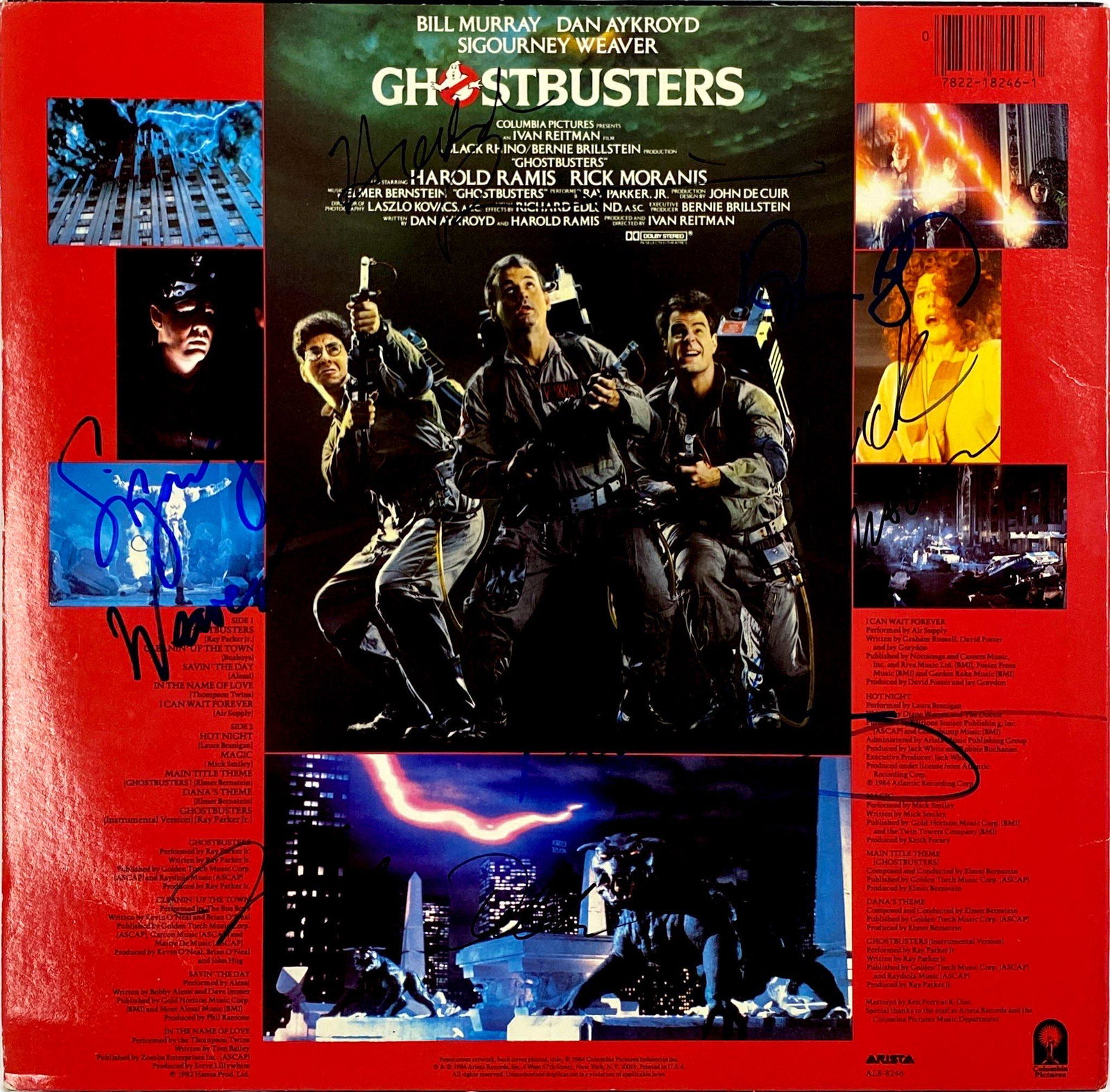 Ghostbusters LD Bill Murray Autograph Signed: Autographed by: Harold Ramis, Bill Murray, Dan Aykroyd, Rick Moranis, Sigourney Weaver, Walter Peck All items come with COA which has professional authentication services by experts. Certificate come 