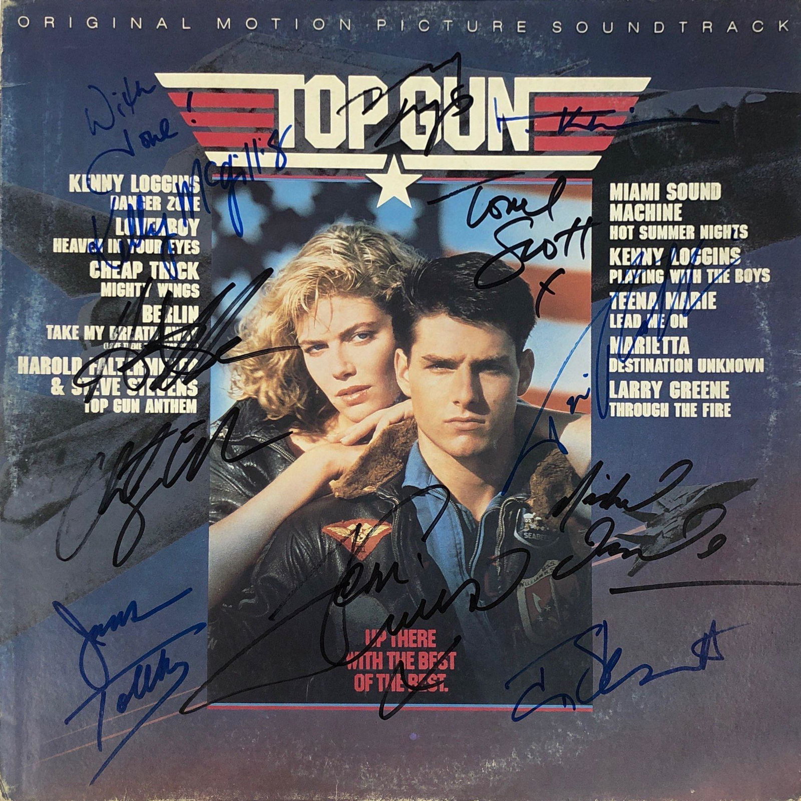 Top Gun Tom Cruise LD Autograph Signed: Autographed by: Tom Cruise, Kelly McGillis, Val Kilmer, Anthony Edwards, Tom Skerritt, Tim Robbins, Meg Ryan, James Tolkan, Adrian Pasdar, Tony Scott, Michael Ironside All items come with COA which ha