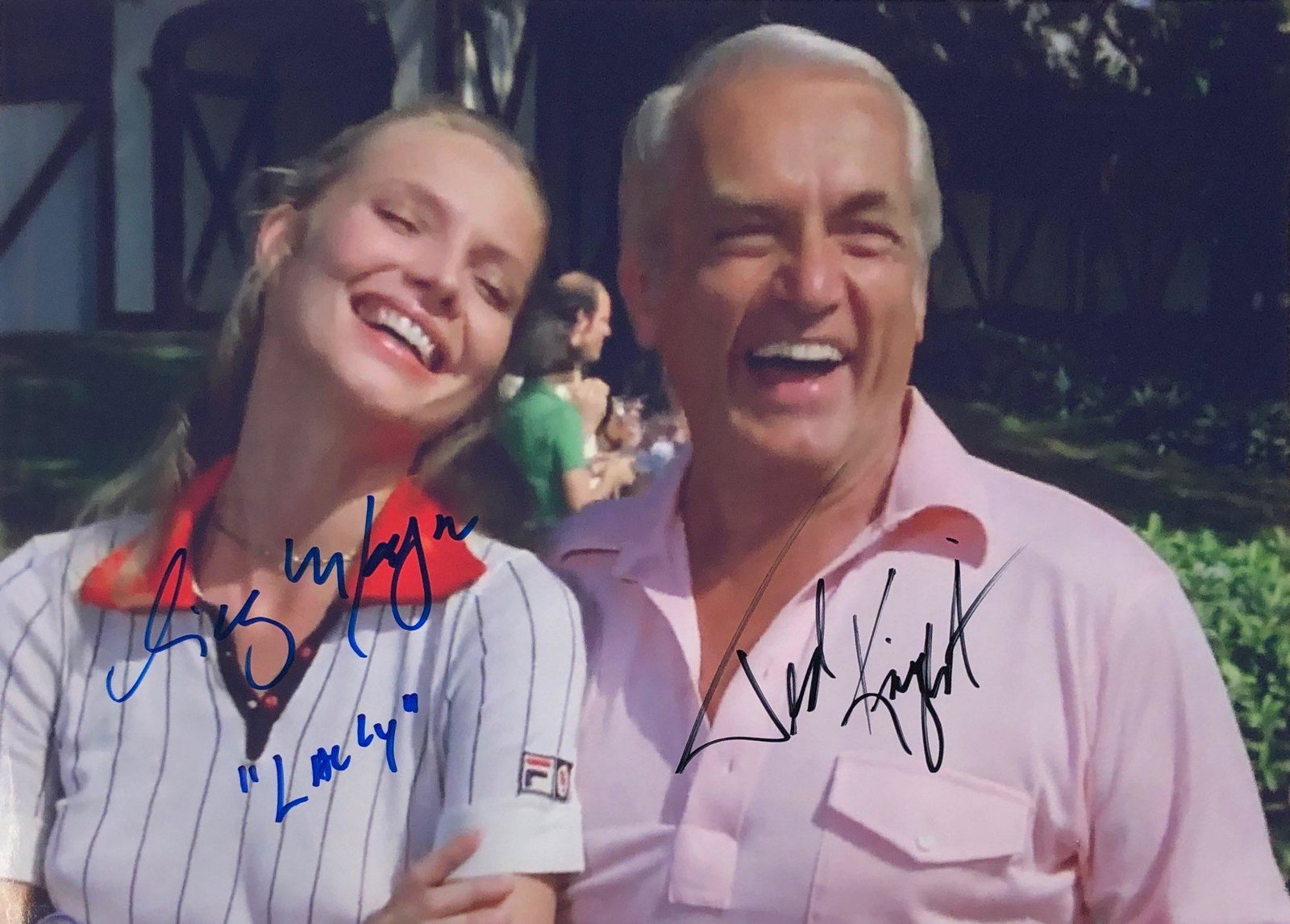 Caddyshack Ted Knight Cindy Morgan Autographed Signed: Autographed by: Ted Knight, Cindy Morgan Size: 8" x 10" All items come with COA which has professional authentication services by experts. Certificate come with unique silver hologram and serial numbe