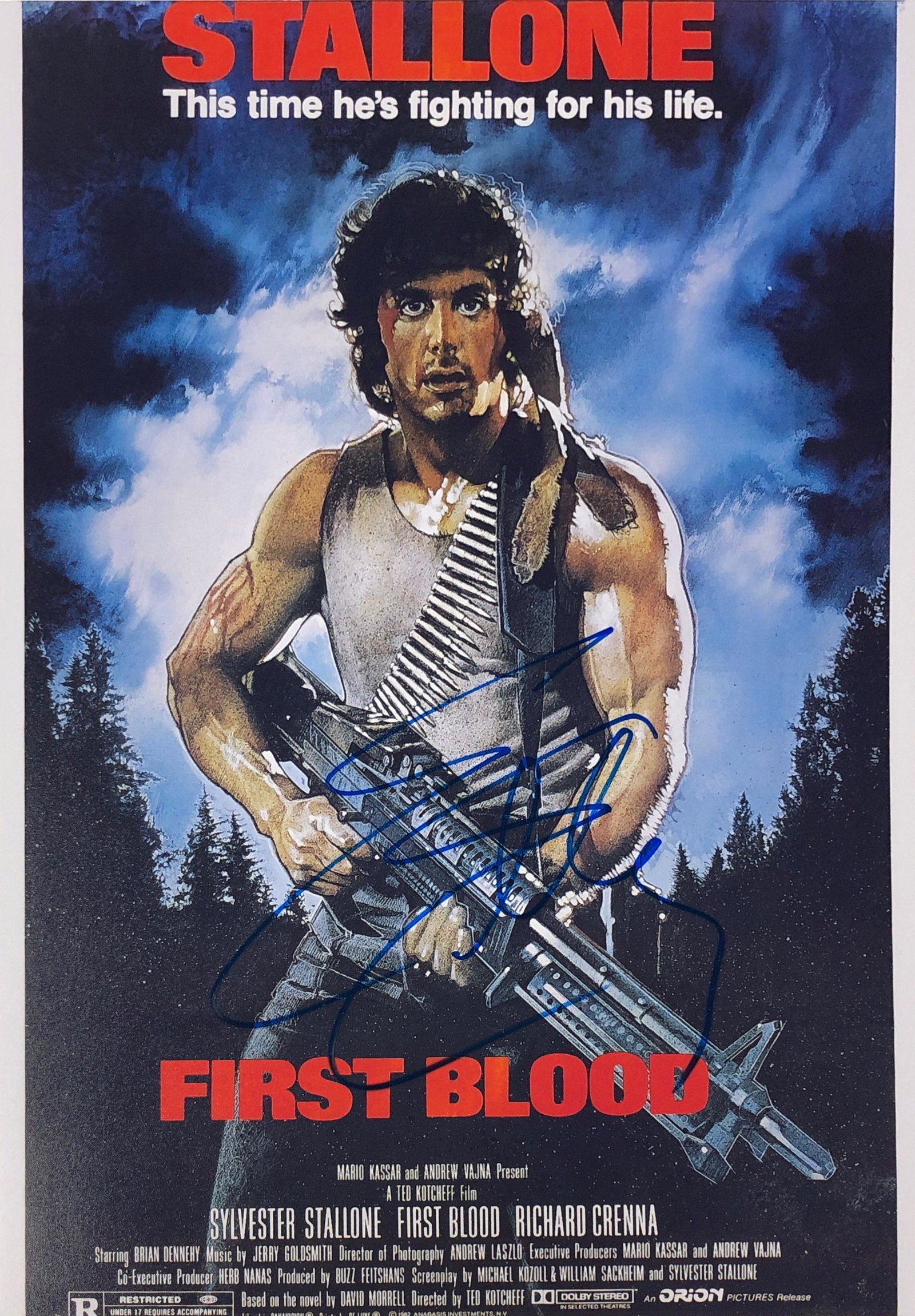 Rambo Sylvester Stallone Autographed Signed Photo: Autographed by: Sylvester Stallone Size: 8" x 10" All items come with COA which has professional authentication services by experts. Certificate come with unique silver hologram and serial number auto