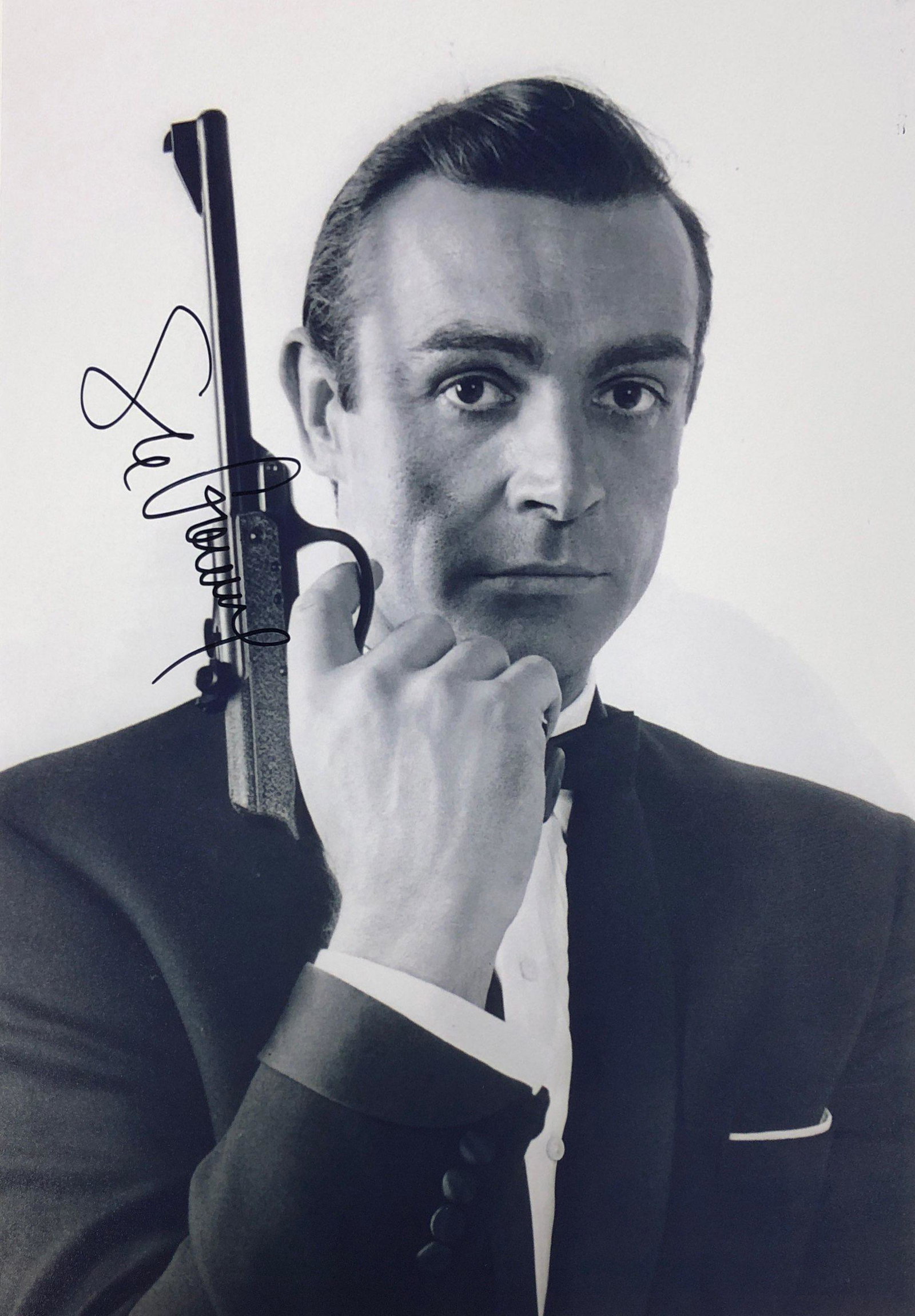 James Bond 007 Sean Connery Autographed Photo: Autographed by: Sean Connery Size: 8" x 10" All items come with COA which has professional authentication services by experts. Certificate come with unique silver hologram and serial number autograph.