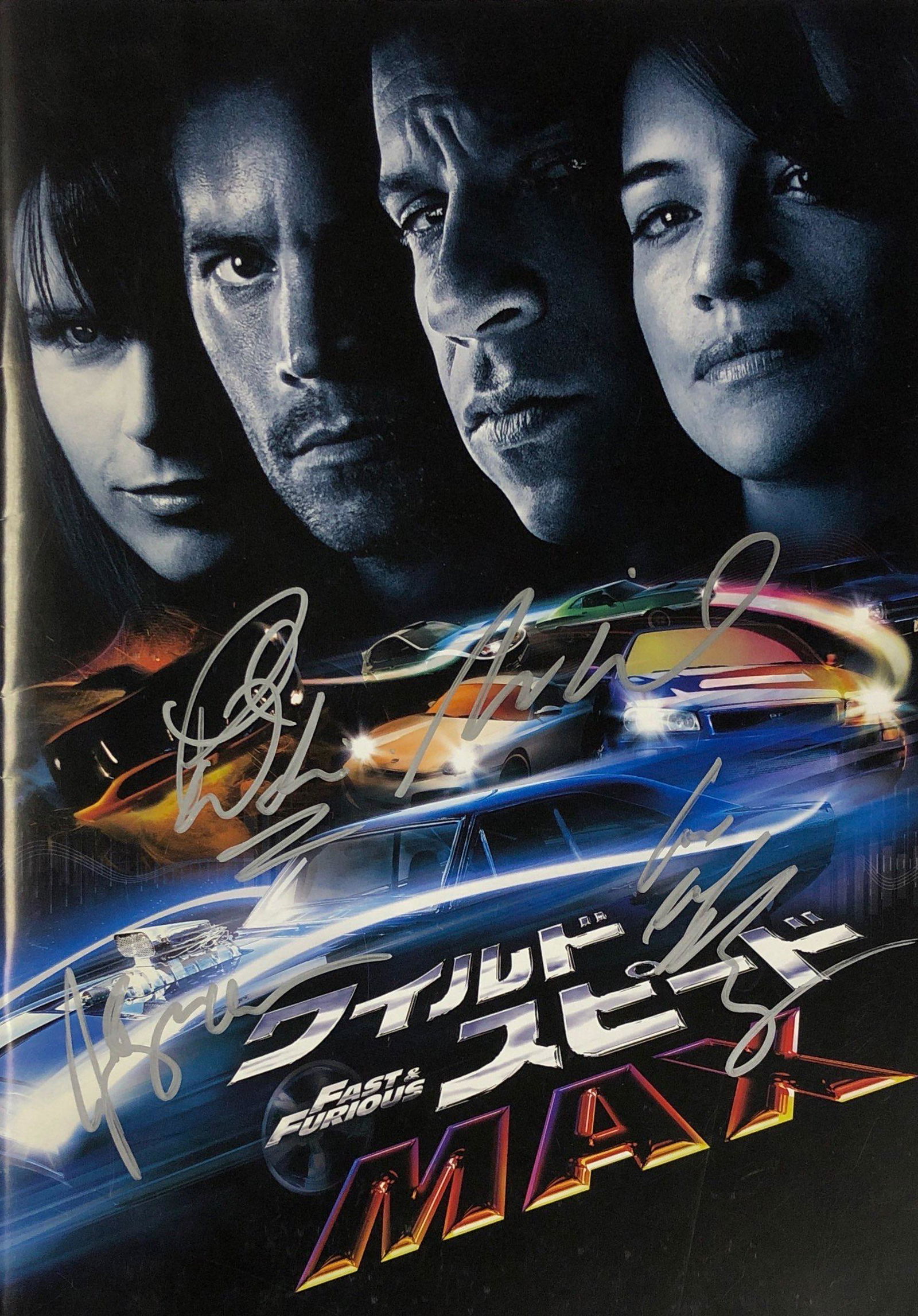 Fast and Furious 5 Movie Picture Book Autograph Signed: Autographed by: Vin Diesel, Paul Walker, Jordana Brewster, Michelle Rodriguez All items come with COA which has professional authentication services by experts. Certificate come with unique silver hol