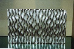 Tall Olda Design Rectangular Vase Silver Plated: Tall Olda Design Rectangular Vase Silver Plated by Robert Kuo