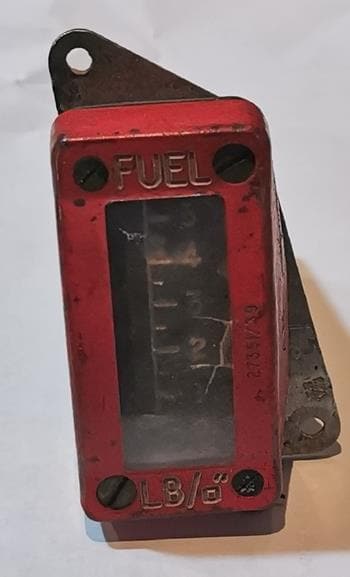 WW2.Spitfire Cockpit Fuel Gauge (1 of 1)