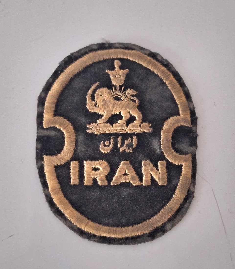 WW2.USA Forces in Iran Patch: Original wartime cloth embroidered patch
