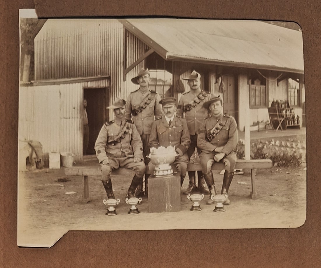 BOER WAR.South African Constabulary Photo Album: Original period photo album of a mix of military and civilian life during the ABO.