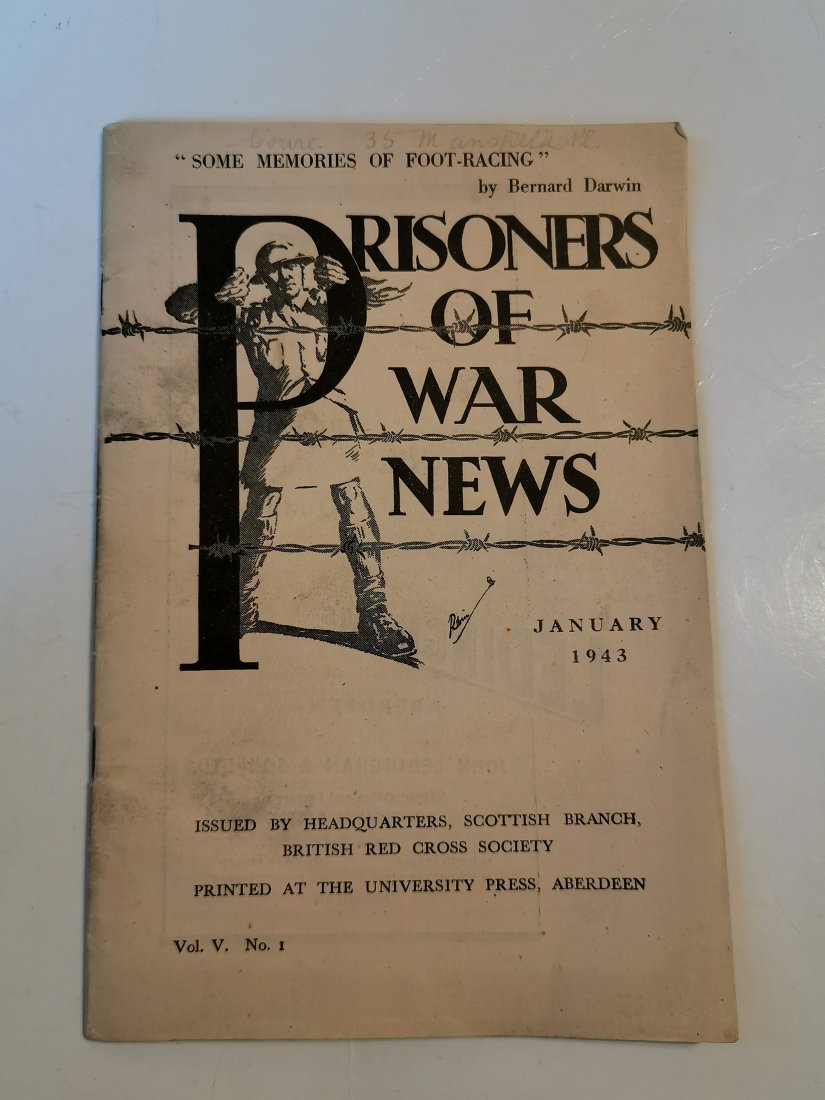 Rare booklet printed in 1943 "Prisoners of War News" (1 of 8)