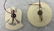 German Set of White Plastic Badges HJ (Hitlerjugend) - 2