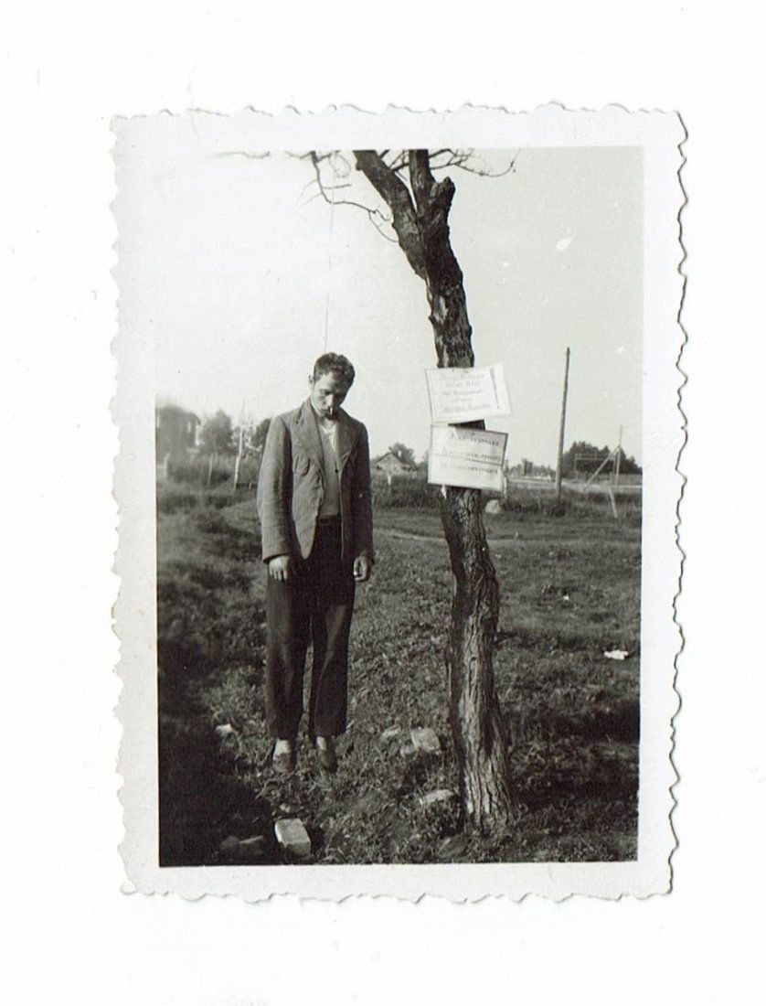 HANGED PARTISAN IN THE EAST BY GERMANS DURING WW2 (1 of 2)