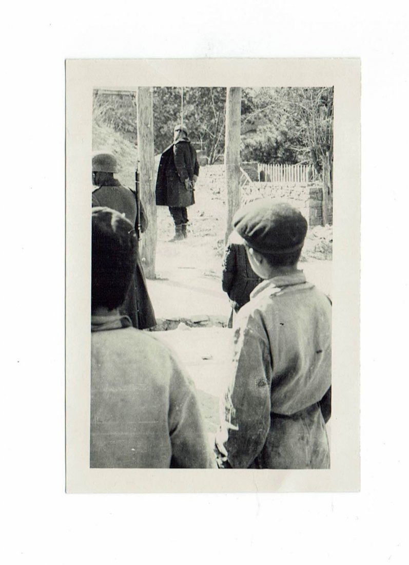 HANGED PARTISAN IN THE EAST BY GERMANS DURING WW2 (1 of 2)