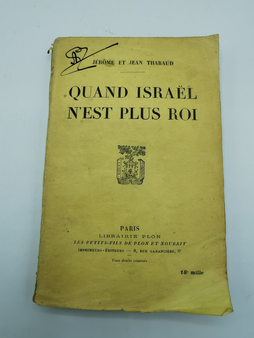 ANTI-SEMITISM - WHEN ISRAEL WAS KINGDOM - FRENCH 1933 (1 of 8)