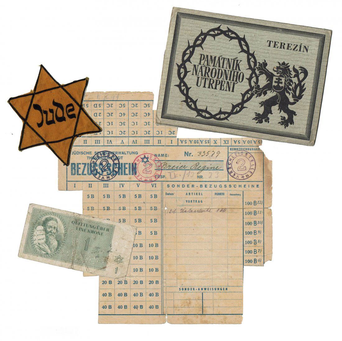 Awesome Set To a Female Inmate in KL Theresienstadt (1 of 8)