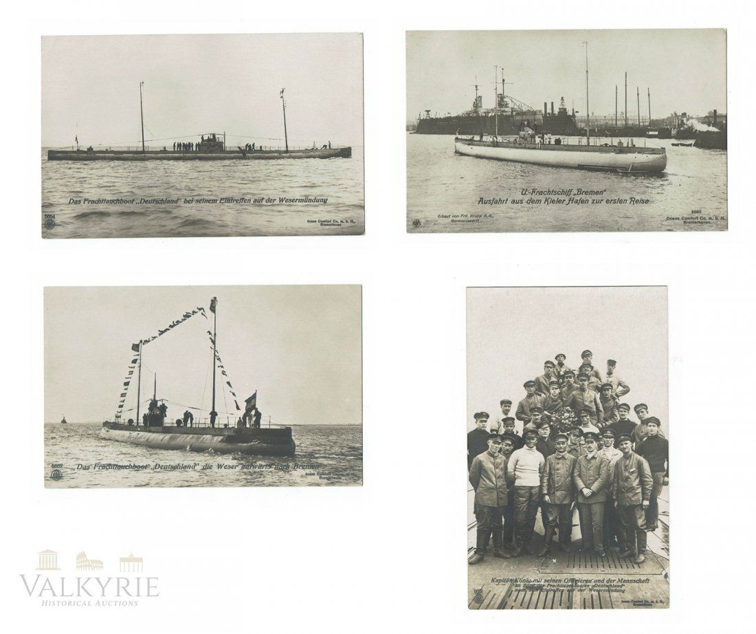 For Auction 4 Rare Photo Postcards Of 2 Merchant Submarines Ww1 0152 On Feb 21 21 Valkyrie Historical Auctions In Ia For Auction 4 Rare Photo Postcards Of 2 Merchant Submarines Ww1 0152 On Feb 21 21 Valkyrie Historical Auctions In Ia