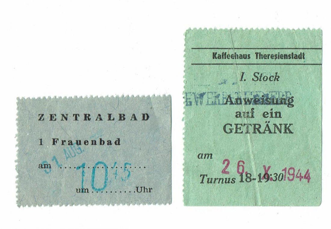 2 Ticket Ghetto Theresienstadt For Women Baths & Coffee (1 of 2)
