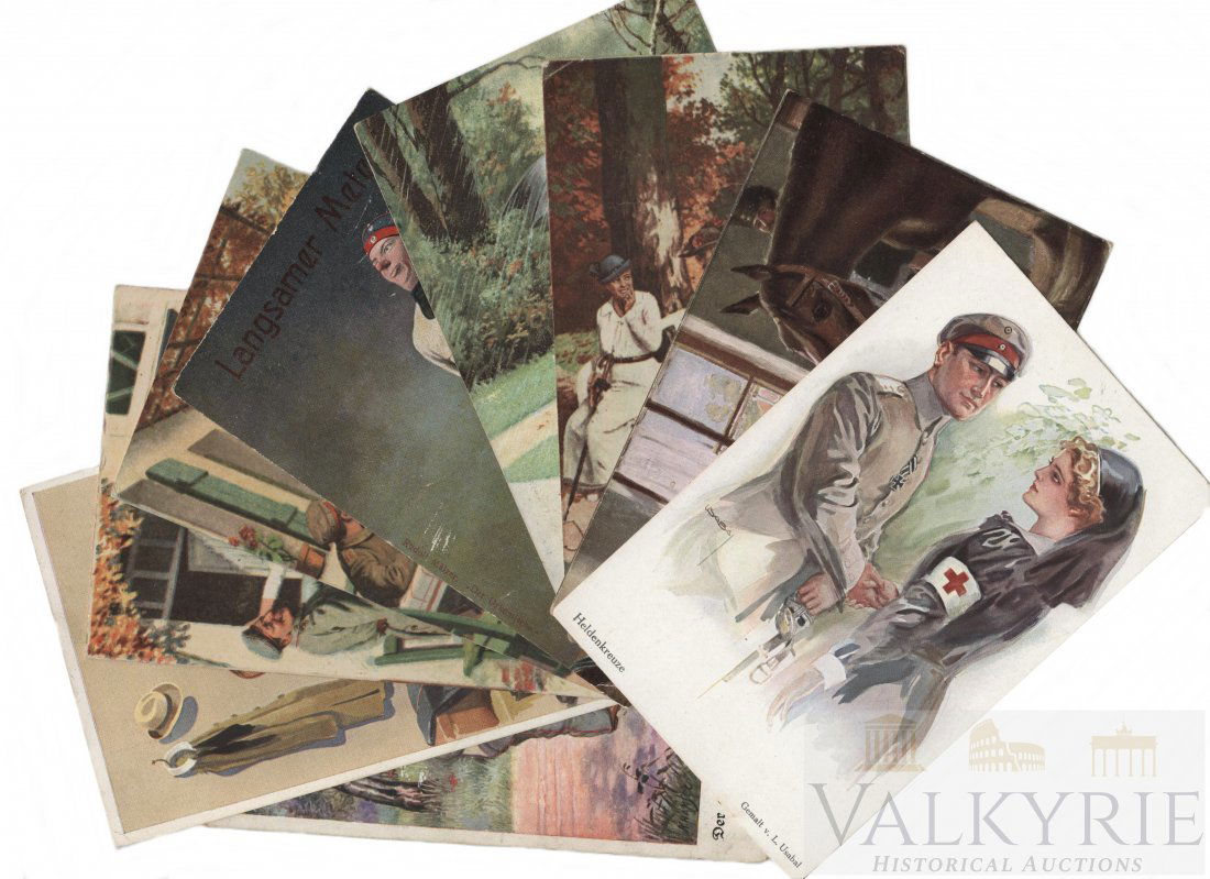 Set of 9 WW1 Based Propaganda Postcards. (1 of 10)