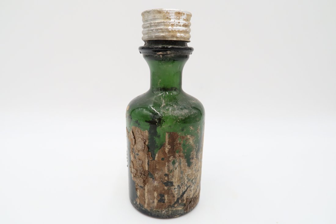 Volksstrum Bottle Firebomb Bottle - German WWII: German Volksstrum Firebomb Bottle from the end of WWII. These were used at the end of the war and have a pocket at the bottom of the bottle where the fuse would have been lit. The bottle itself would 