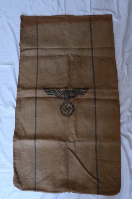 German WWII Mailbag - Canvas 1938: German mail bag, made of canvas material bag 50 x 26