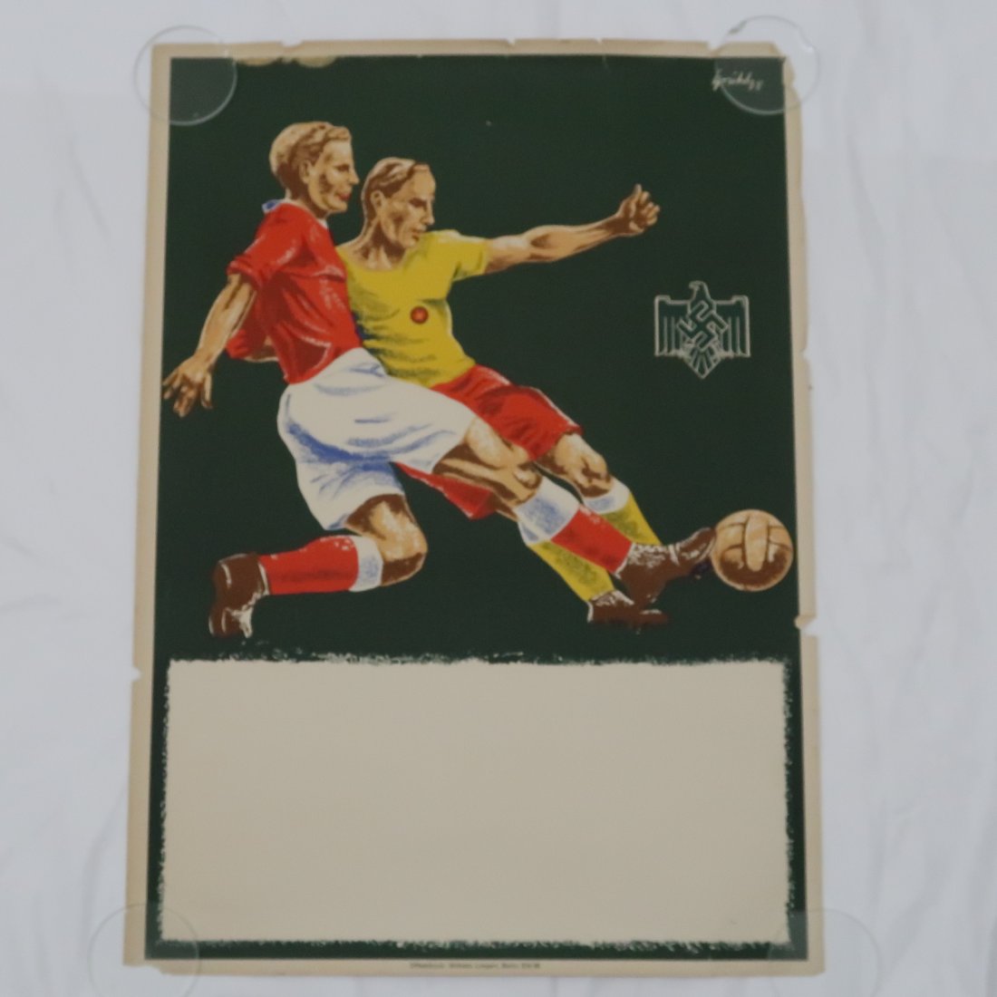German WWII Soccer Football Game Poster (1 of 4)