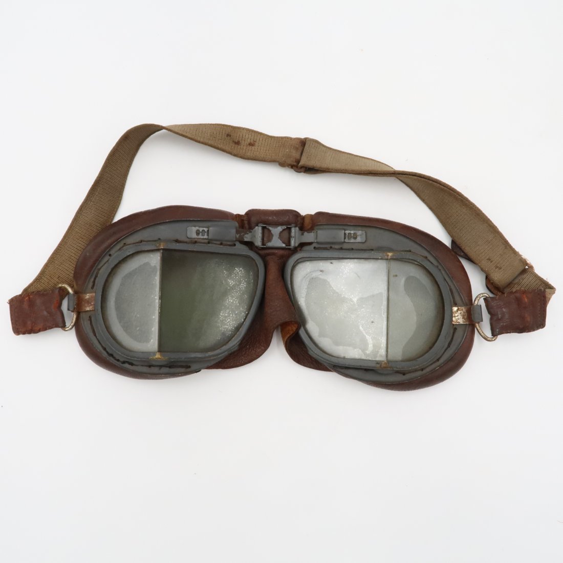 RAF WWII BRITISH FLYER GOGGLES (1 of 2)