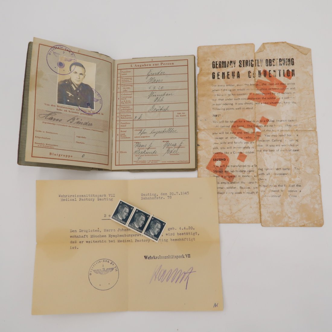 German WWII Wehrpass (1 of 4)