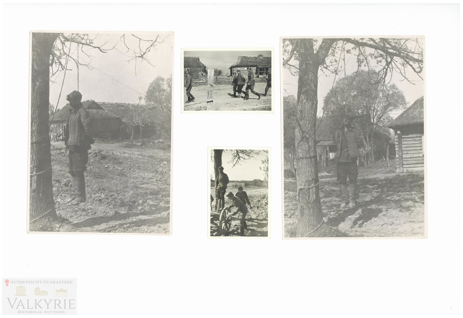 Photos of the Execution Process of Russian Soldier: Very graphic set of photos where we can see the whole execution photos by Wehrmacht soldiers of a Russian soldier or officer of the Red Army or a partisan maybe? captured in the East by the Germans. W