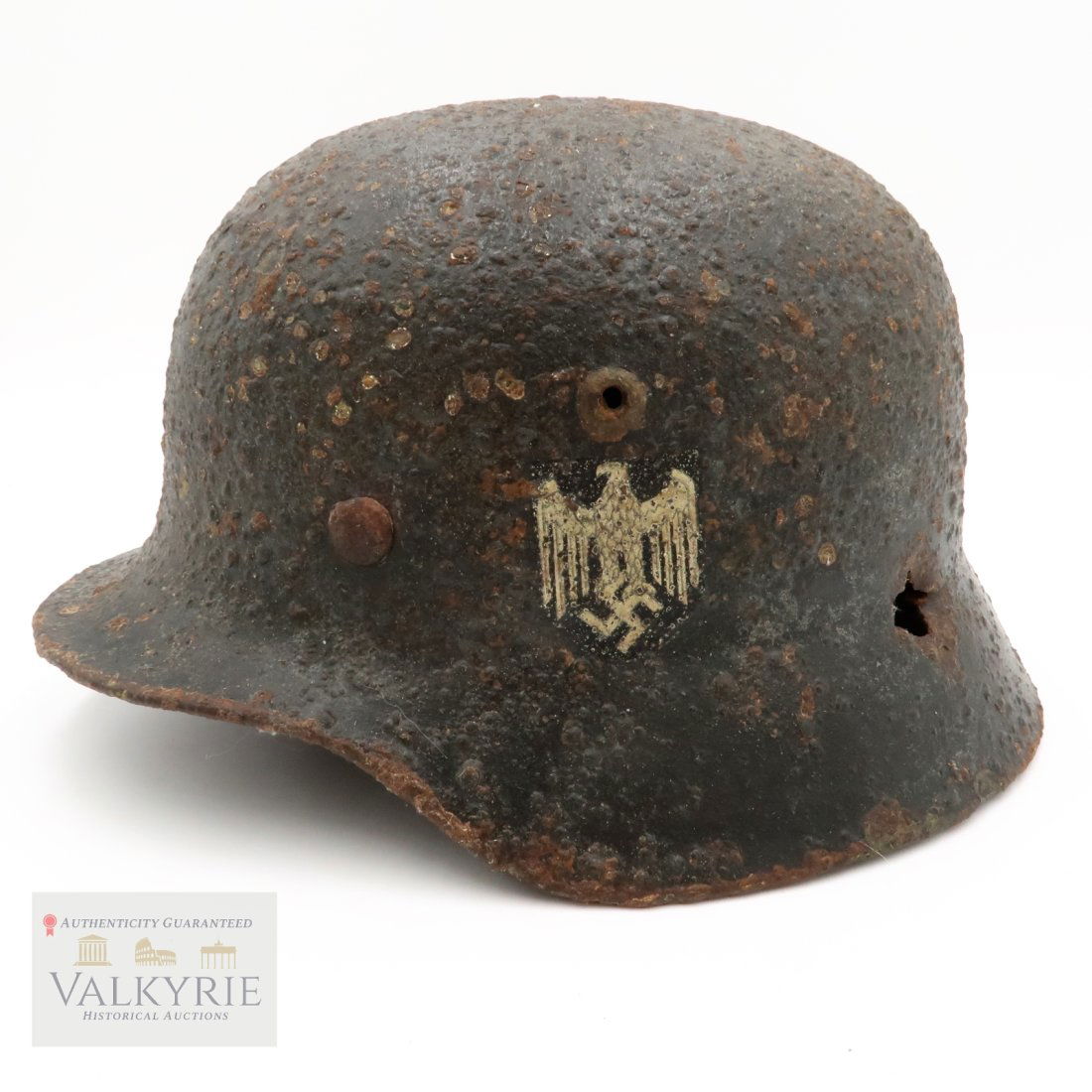 German WWII Heer Helmet - Relic from Russian Front (1 of 5)