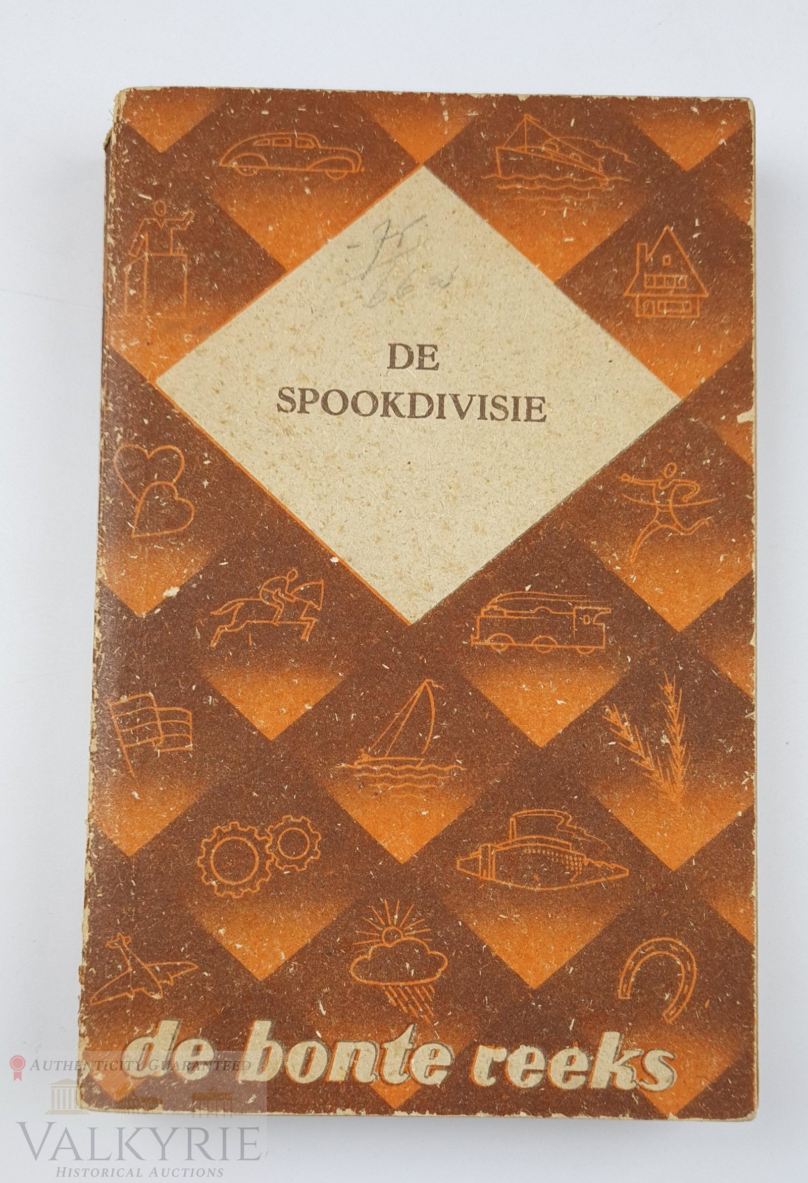 Book in Dutch "The Ghost Division" H. Broekman 1944: Book written in Dutch "De Spookdivisie. Rommel's Pantserwagens Breken Door" (The Ghost Division. Rommel's Panzers break through) by H. Broekman published in 1944. Book about the General Rommel's unit.