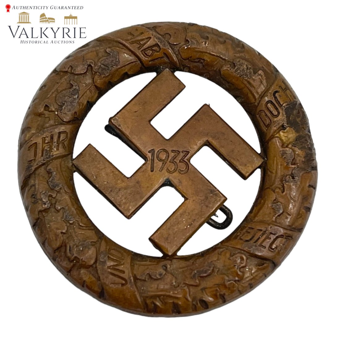 German WWII NSDAP 1933 Gau MÃ¼nchen Badge - Deschler: German WWII NSDAP 1933 Gau MÃ¼nchen Badge by Deschler