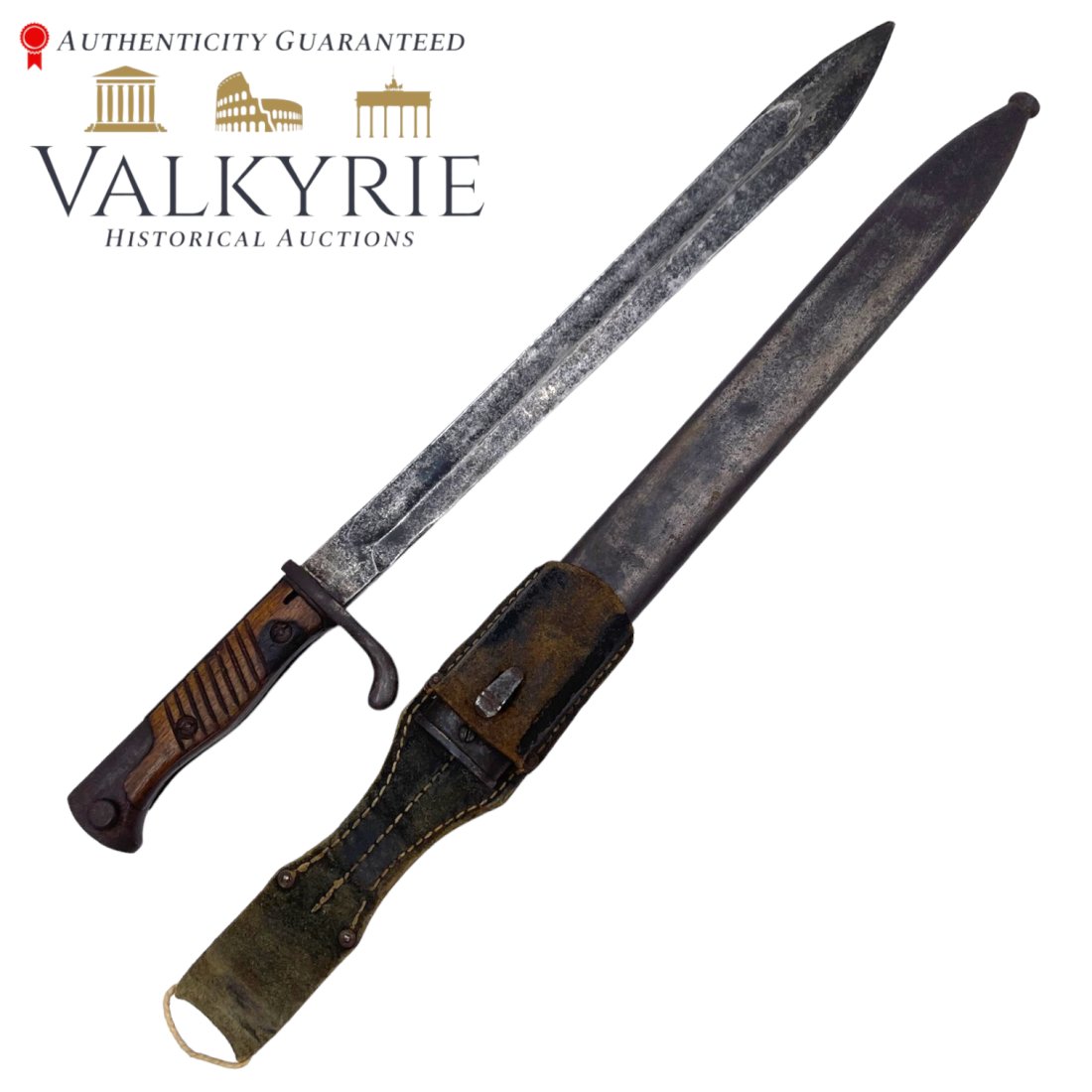 German Bayonet Type M1898 with Frog: German Bayonet Type M1898 with Frog